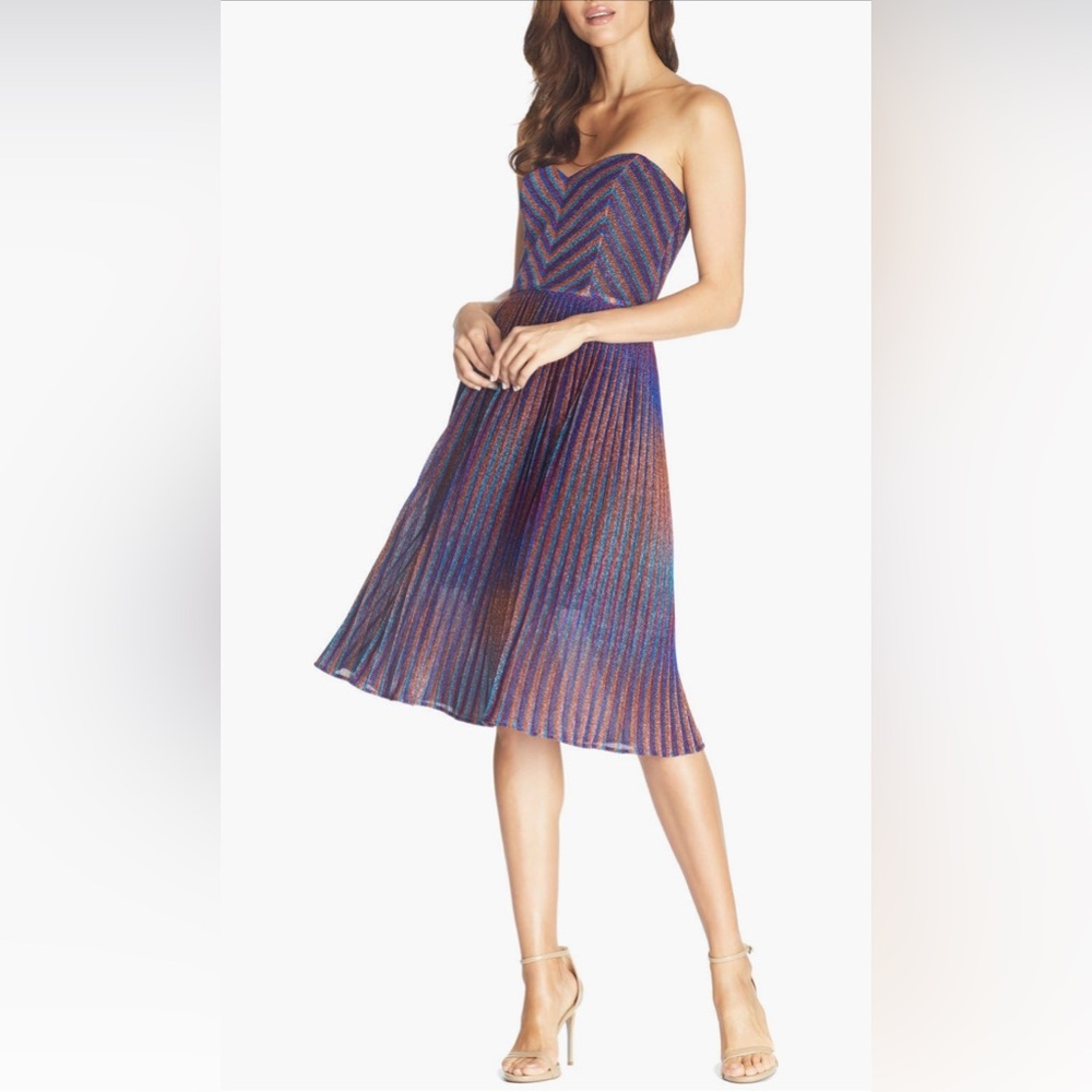 NWT Disco Queen 🪩 PROM DRESS 👗 Sequin Strapless - Size L - Picture 2 of 13